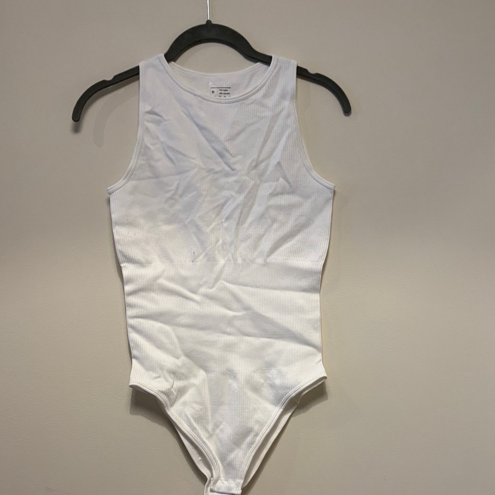 White High Neck One Piece